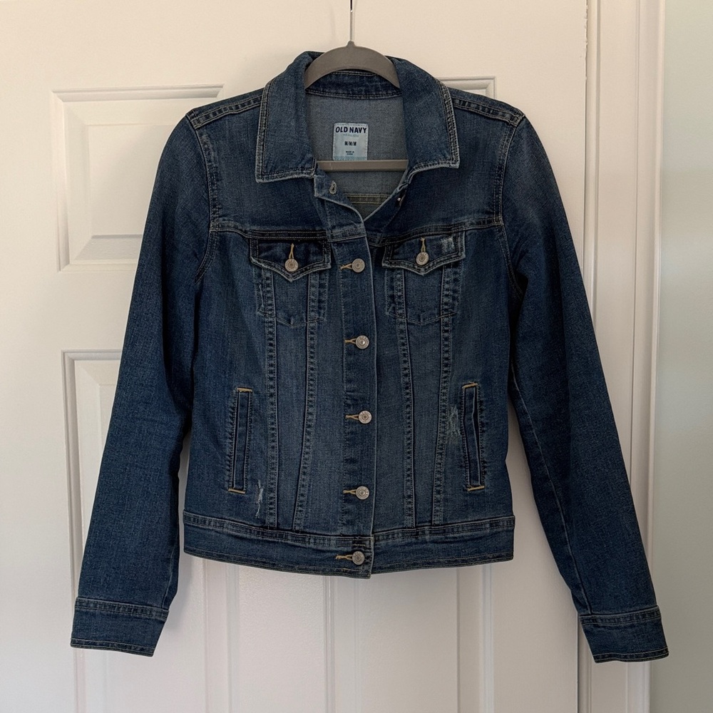 Old Navy Medium Wash Blue Denim Jacket